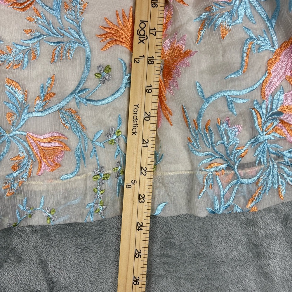 Anthropologie TINY Floral Frieda Embroidered Top Womens Large - Picture 10 of 12